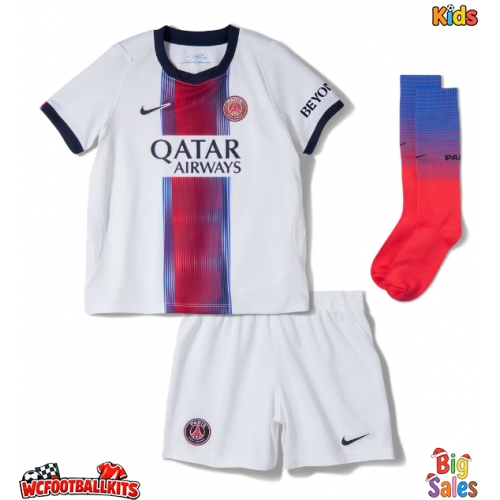Paris Saint-Germain Maghnes Akliouche #11 Replica Away Stadium Kit for Kids 2026-27 Short Sleeve (+ pants)